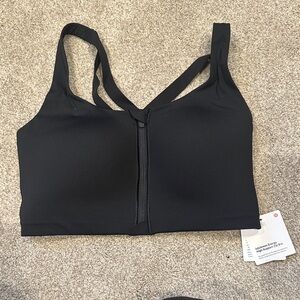 Lululemon Athletica Energy High Support Zip Bra Black